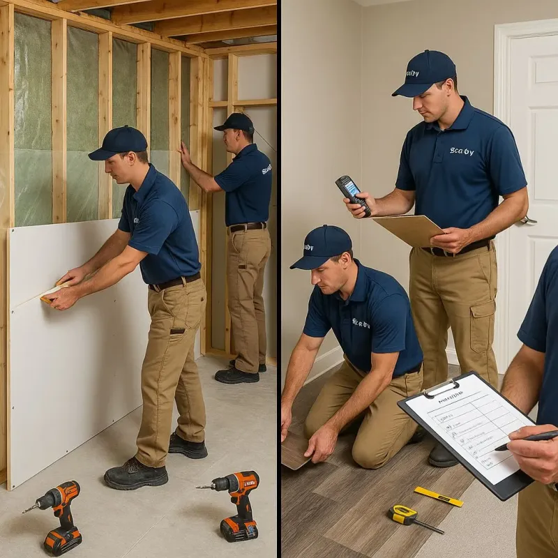 Repairs and Reconstruction process in East Bernard, TX