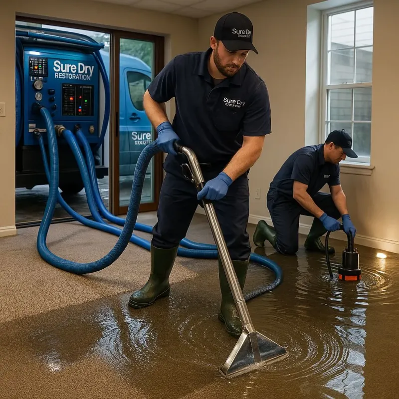 Water Extraction and Removal process in East Bernard, TX